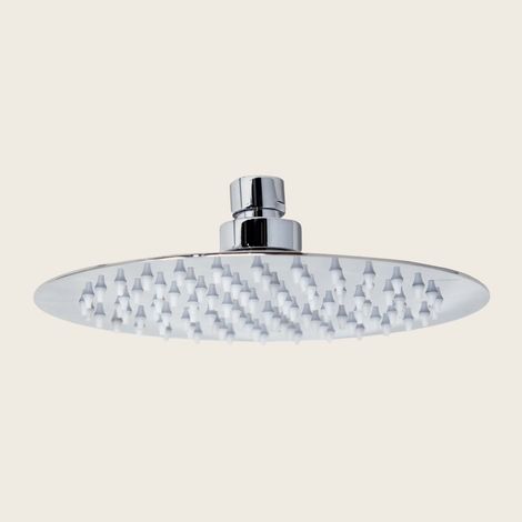 Exagonshop Soffione Doccia 20 cm tondo Slim 2 mm in Acciaio Smart