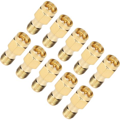Adaptateur SMA réverse 10 pièces mâle vers femelle connecteur coaxial RF 50 ohms pour câble (1/5)