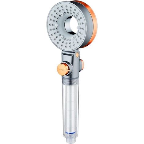 Pommeau De Douche - Filtre Anticalcaire Intégré - 3 Modes De Jet - Pression Réglable - 1 Pièce (1/5)