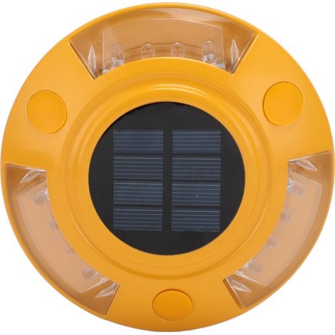 Balise solaire de signalisation routière IP68 étanche, lampe LED automatique en alliage d'aluminium pour quai, terrasse, allée, 1,8 W, 6 V, lampe bleue (1/5)