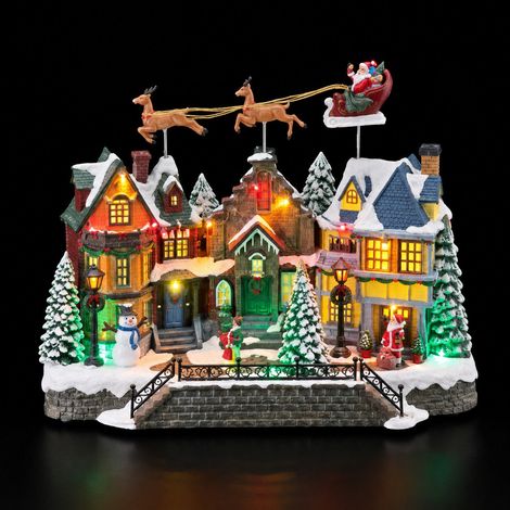 Ad Trend Paesaggio Invernale Natalizio con LED 39x20xH33 cm – Decorazione di Natale (1/2)