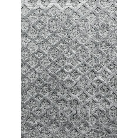 Tapis en relief Berbère YASI Gris (60x110cm) (1/5)