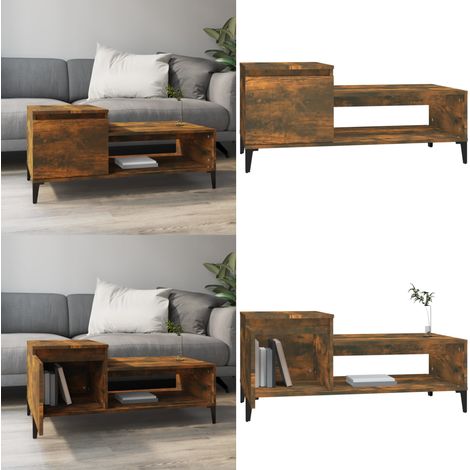 Couchtisch Räuchereiche 100x50x45 cm Holzwerkstoff - Couchtisch - Wohnzimmerstil - Holzmöbel - Holzwerkstoff - Regal - Home & Living (1/5)