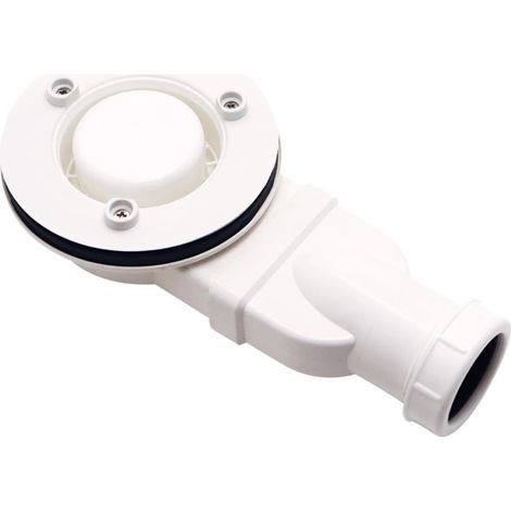 Drain de douche à, remplacement du drain latéral du siphon, drain VC, siphon de receveur de douche siphon mince pour la prévention, Blanche (1/5)