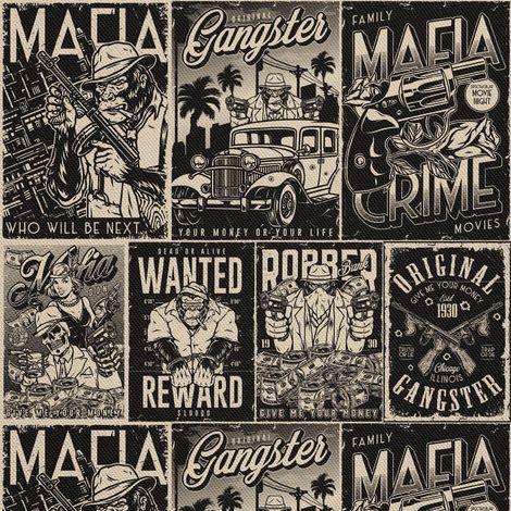 Telas decorativas para exteriores Oxford - Colección de pósteres con motivos sobre la Mafia I DX731 (1/5)