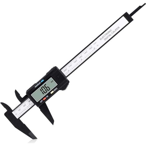 Pied à coulisse numérique, Outil de Mesure0-6" Avec Grand écran LCD, Fonction d'arrêt Automatique (1/4)