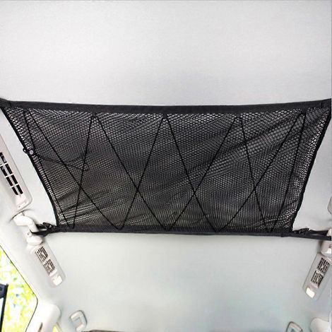 Filet de toit universel pour voiture, SUV et fourgonnettes avec poches de rangement intégrées. (1/4)