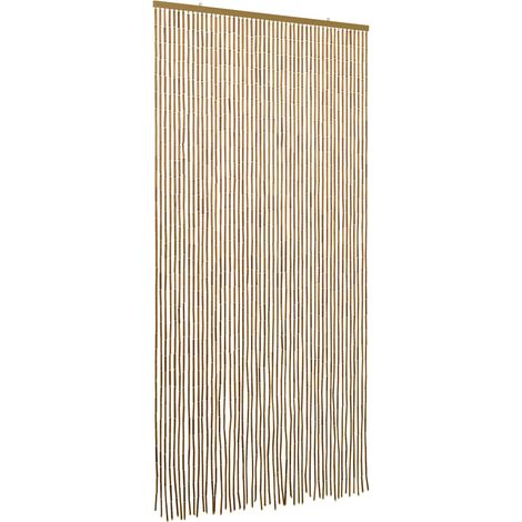 Cortina de Puerta Insectos Multicolor 100 x 200 cm Bambú vidaXL