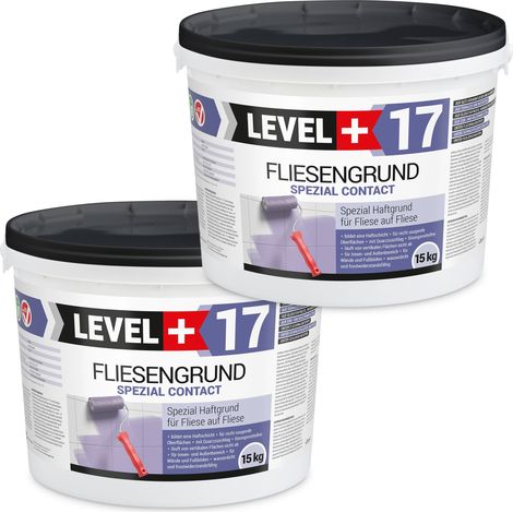 LEVEL+ Fliesengrund Haftgrund Quarzgrund Fliesengrundierung L+17 - 30KG