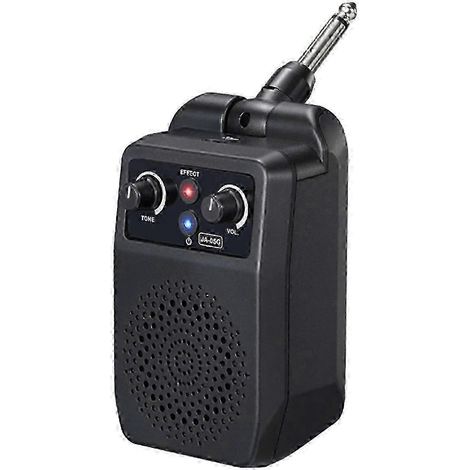 Mini-Gitarrenverstärker mit 5 Watt Leistung, integriertem Bluetooth, 4 Effekten und wiederaufladbarem Akku. (1/5)