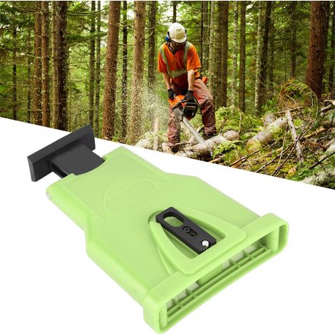 Elektrischer Kettensägen-Zahnschärfer, Kettenschärfwerkzeug, Schnellschleifwerkzeug für die Holzbearbeitung, Werkzeuggrün (1/5)