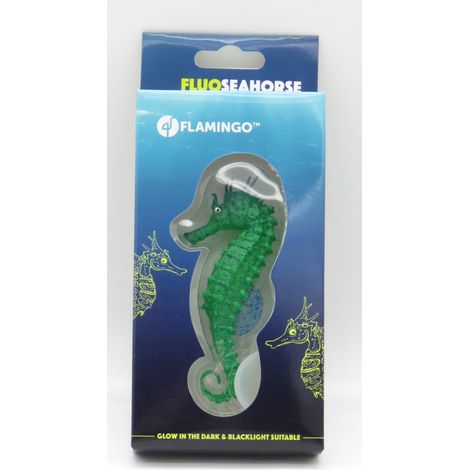 Décoration Aquarium fluo  Hippocampe 4 x 2 x 9 cm.couleur aléatoire. - Flamingo (1/5)