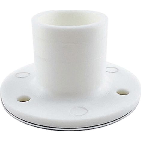 Bonde de sol pour WC et salle de bain, blanche sans couvercle, 22 mm  blanche avec couvercle, 25 mm (1/5)