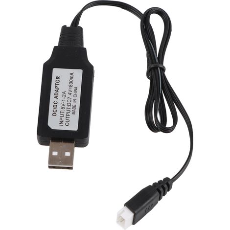 7,4V 800mAh USB-Ladekabel mit 3P XH-Stecker für 1/24 RC-Car Axial SCX24 AXI90081 (1/5)