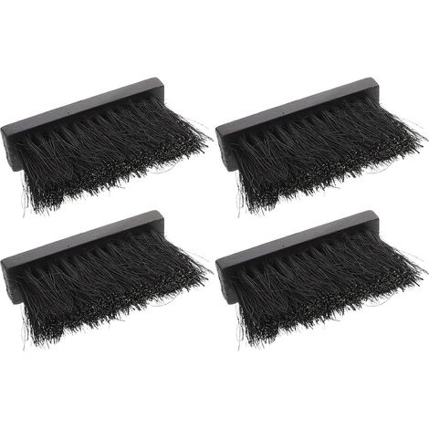 Lot de 4 têtes rechange noires pour brosse cheminée en fibres bois et (1/5)