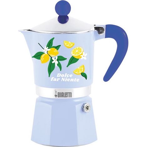 BIALETTI CAFETIÈRE ITALIENNE AMORE MIO RAINBOW 3 TASSES, ROUGE CERISES, ALUMINIUM, 130 ML, PRÉPARATION MANUELLE