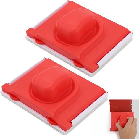 Set di 2 utensili da taglio per pittura, utensile per pitturare i bordi, utensile multifunzionale per bordare con tampone in setole di nylon, rifinitore per bordi, tamponi per pittura per pareti e sof (1/5)