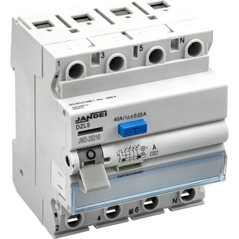 Interruptor diferencial 4P 40A electromagnético Tipo A 0,1s