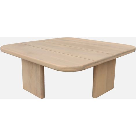 Tavolino da giardino quadrato in legno di acacia, 70cm