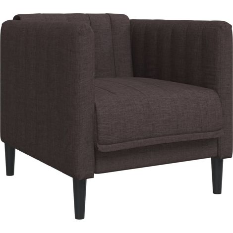 Fauteuil relax Fauteuil marron foncé tissu (1/5)