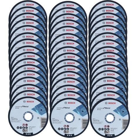 Bosch 125mm 5.5"" Thin Slit Cutting Discs 1mm Wheel Metal Steel Stainless x 48 (1/5)