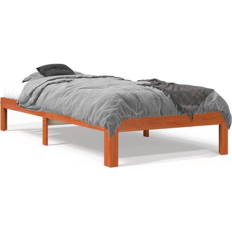 Maison Exclusive - Letto senza Materasso Marrone Cera 90x190 cm in Legno di Pino