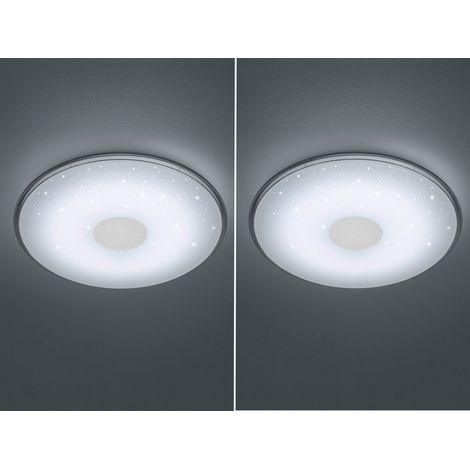 2er SET LED Deckenleuchten mit Fernbedienung, dimmbar Ø 42cm (1/5)
