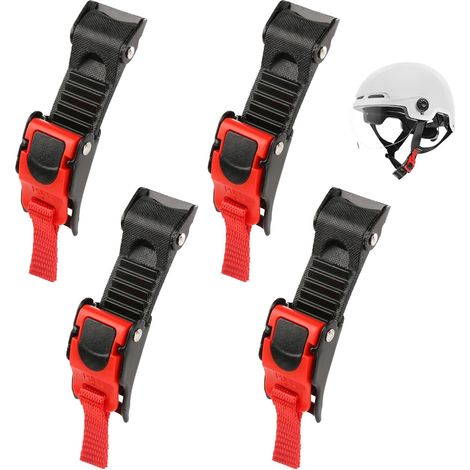 Boucle de casque moto 2 pièces, clip de fixation rapide pour casque, fermoir de sécurité pour casque, attache de casque moto résistante – verrouillage fiable du casque (1/5)