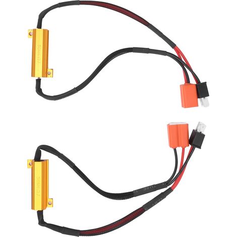 Stück H7 50W 12V LED-Decoder-Lastwiderstand Anti-Flicker-Korrektor Nebelscheinwerferlampen Autoscheinwerfer (1/5)