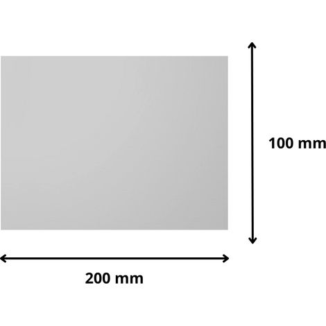 Plaque verre acrylique miroir 3 mm - 50 x 130 cm (500 x 1300 mm) - Verre synthétique - Bord droits - Plexiglass