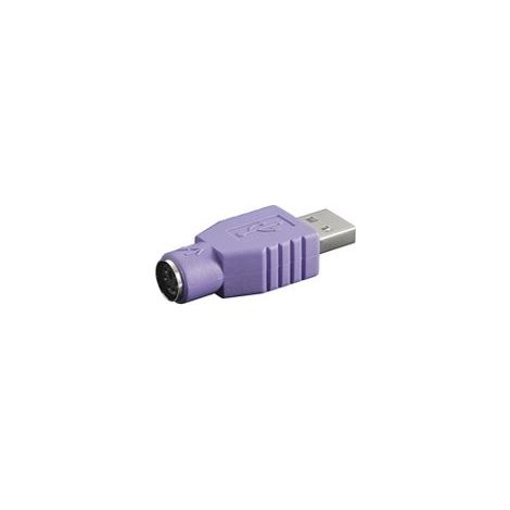 Adattatore USB, Spina USB (tipo A)  Presa mini-DIN 6 (PS/2). colore viola (1/5)