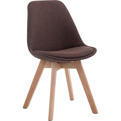 Silla De Comedor Borneo V2 En Tela Marrón Natural (1/5)