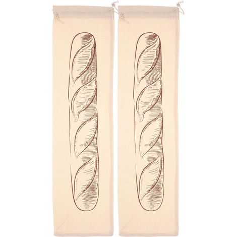 2 Pièces Paquet pour Conservation Longue Durée de Sacs Réutilisables à Cordon de Serrage, Grande Capacité et Barrière Respirante à Domicile et Boulangerie (1/5)