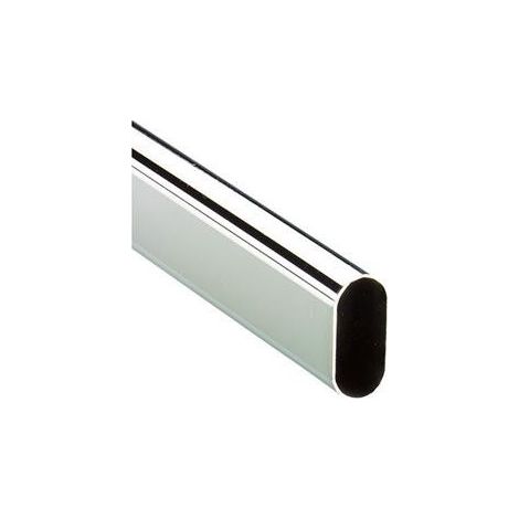 FP – Tringle à rideau 5000mm – Tube ovale 06mm – Pour montage mural – Finition métal durable – Pour rideaux lourds (1/2)