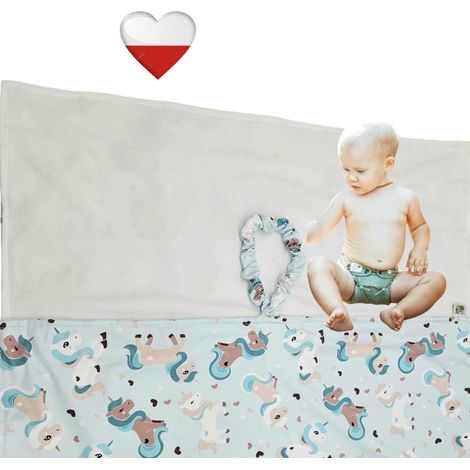 Tapis à langer réutilisable NappiMe, Licorne Menthe (1/3)