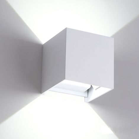 12 W LED-Innenwandleuchte mit verstellbarem Abstrahlwinkel, Außenwandleuchte, warme Wandleuchten, Wandleuchte für Wohnzimmer, Schlafzimmer (weiß)