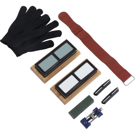 Messerschärfstein-Set, professionelles Schleifstein-Set, Körnung 400/1000, Körnung 3000/8000 (1/5)