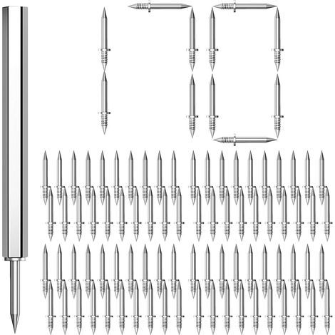 Clou à Double Tête, 170PCS Clous sans Couture, avec 2 Outil de Douille Spécifique à L'ongle, Vis de Sécurité Invisibles pour Décoration de Intérieure, Meubles, Construction (1/5)
