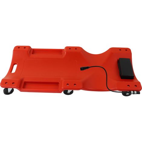 Planche de réparation automobile rotative à 360°, capacité de charge de 200 kg, avec éclairage LED et plateau roulant extra-plat. (1/5)