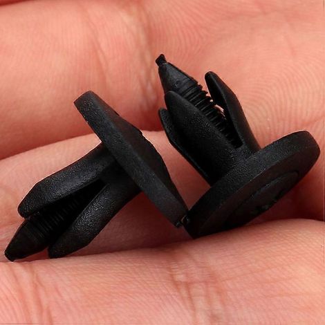Lot de 100 fixations de pare-chocs pour Honda, 6 mm, avec trous et rivets, cache-pression pour portière/aile de voiture. (1/5)