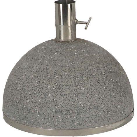 Esschert Design – Pied de parasol granit 31,5kg – Matériau pierre reconstituée – Hauteur 25,5cm – Diamètre trou 5,2cm – Livré monté (1/3)