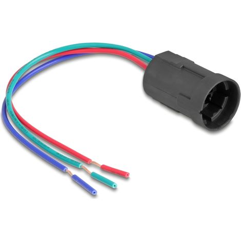 Delock ZÃ³calo para pulsador o interruptor de 19 mm y 3 pines