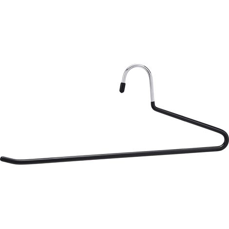 Cintres porte-pantalon - Accessoires de rangement, Enfilage facile, lot de 30, Chromé (1/5)