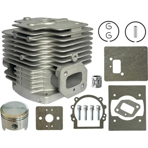 Kit cylindre 48 mm pour souffleur de sac à dos Echo PB650 PB651 PB750 PB751 PB755 EB633RT Remplacement A130001000 P021002983 Cylindre en acier de qualité commerciale Argent (1/5)