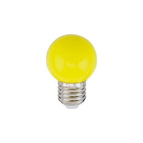 Bombilla LED esférica 1W E27 Amarillo (1/2)