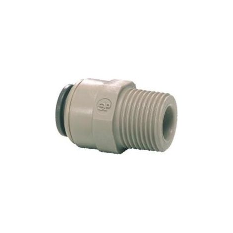 Raccord droit filetage mâle 3/8'' x pushFit 1/4'' = 6mm