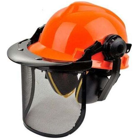 Forestry safety helmet with chin strap. Reflective, ventilated and lightweight EN397 work helmet for forestry, construction, electrical and industrial applications (free size, o (1/4)