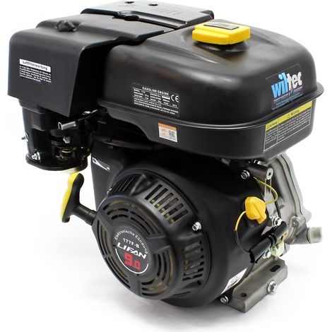 Moteur thermique monocylindre 6,6 kW – 270 ccm – 4 temps OHV – Démarrage manuel – Ø arbre 25,4 mm – Capacité 6 L – Pour karting et équipements de jardin – Lifan (1/5)