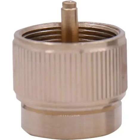 Adaptateur pour bouteille de gaz propane avec prise américaine, compatible avec les réchauds de camping portables et les bouteilles de gaz MAPP de 1 lb. (1/3)