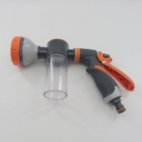 Pistolet à eau à mousse pour jardin, pistolet à eau pour voiture, pistolet à eau pour l'arrosage du jardin et le lavage de la voiture